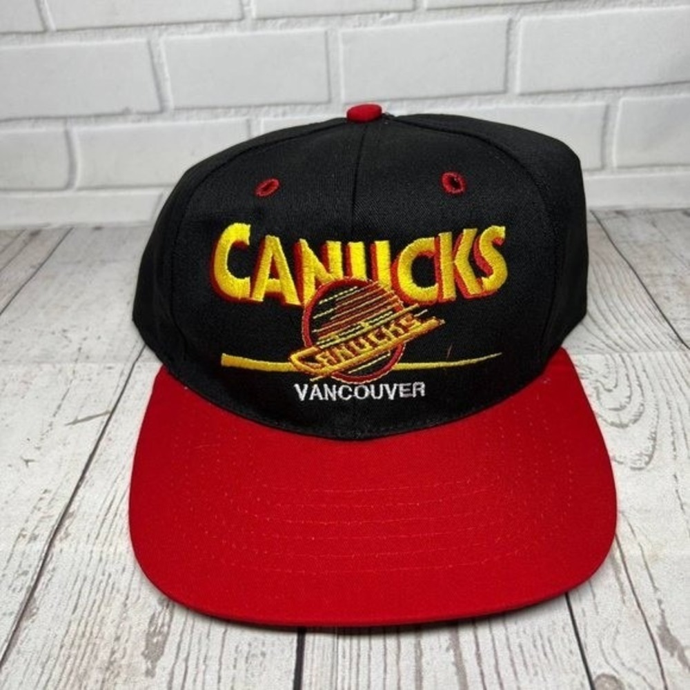 Vintage Vancouver Canucks NHL Twins Enterprise Hat‎ Snapback Cap New Men